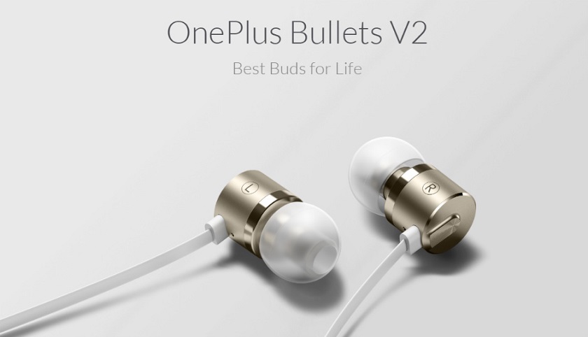 Компания OnePlus представила наушники Bullets v2