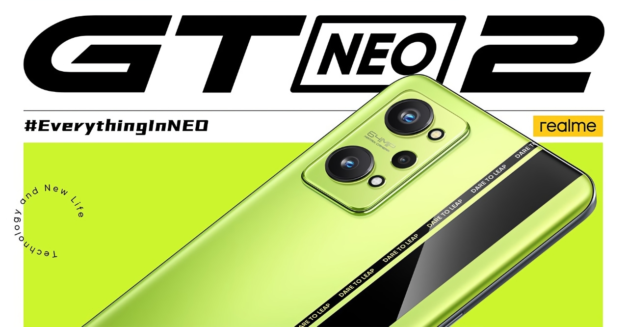 Realme оголосила дату глобальної презентації Realme GT Neo 2 з чіпом Snapdragon 870 на борту