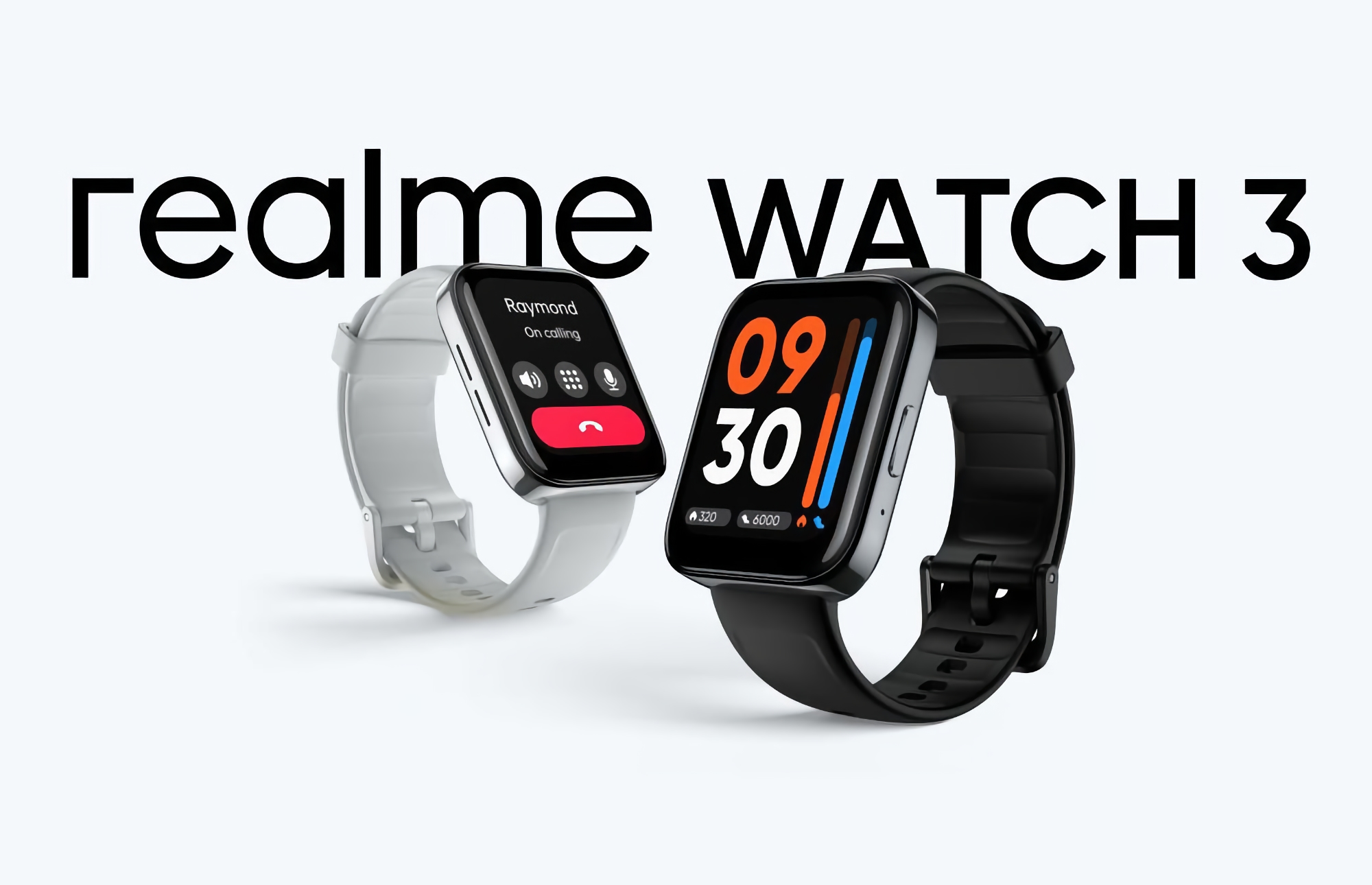 realme Watch 3: 1,8″-Display, Anruffunktion, IP68-Schutz, SpO2-Sensor und Unterstützung für über 110 Sportmodi