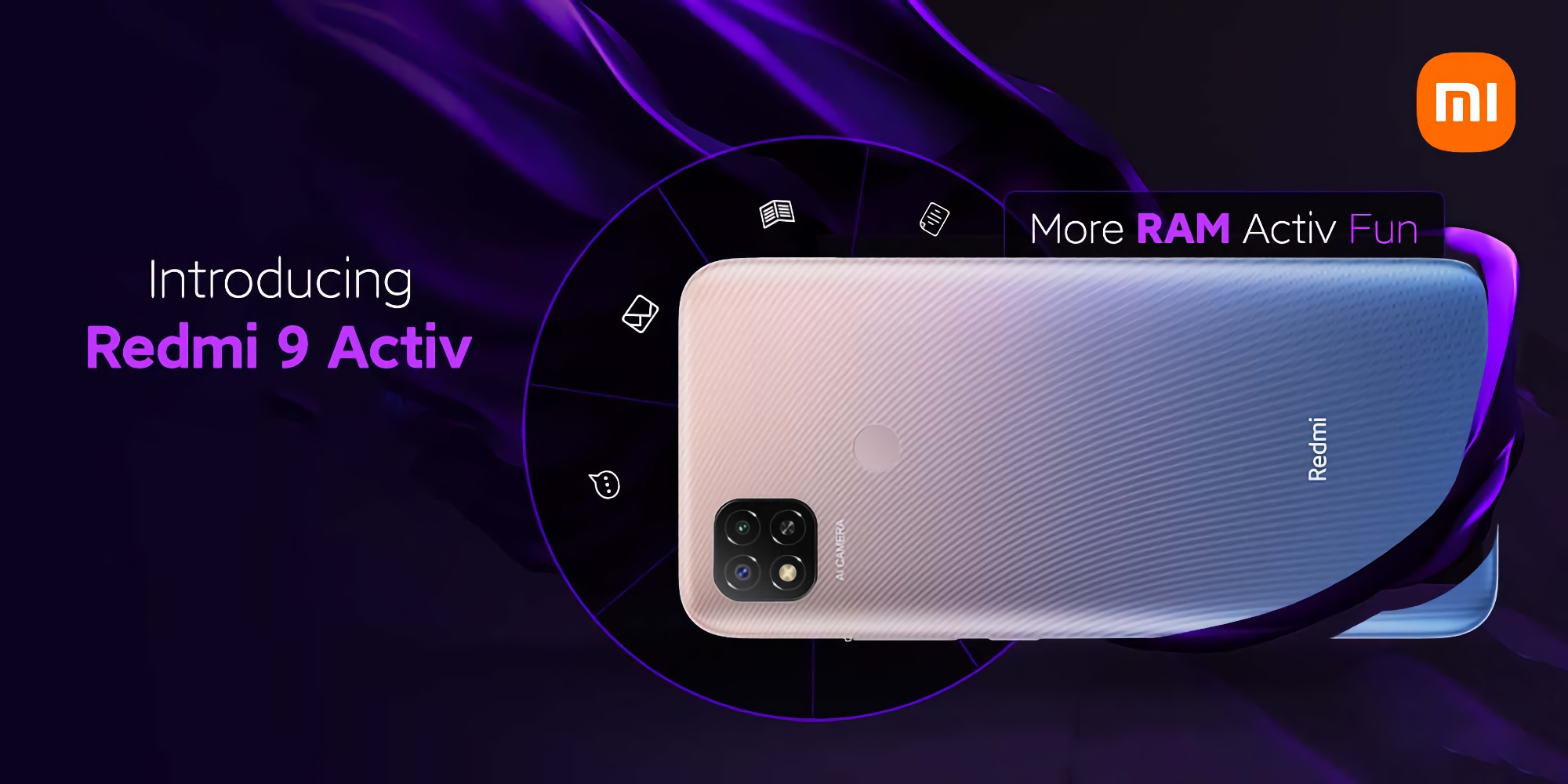 Xiaomi unveiled Redmi 9 Activ with MediaTek Helio G35 chip and 5000mAh battery for $130