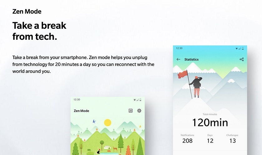 OnePlus добавила приложение Zen Mode в Google Play Store
