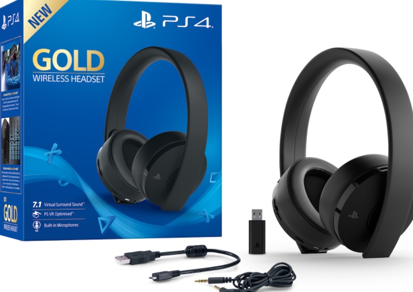 Sony showed "golden" headphones for the PlayStation 4