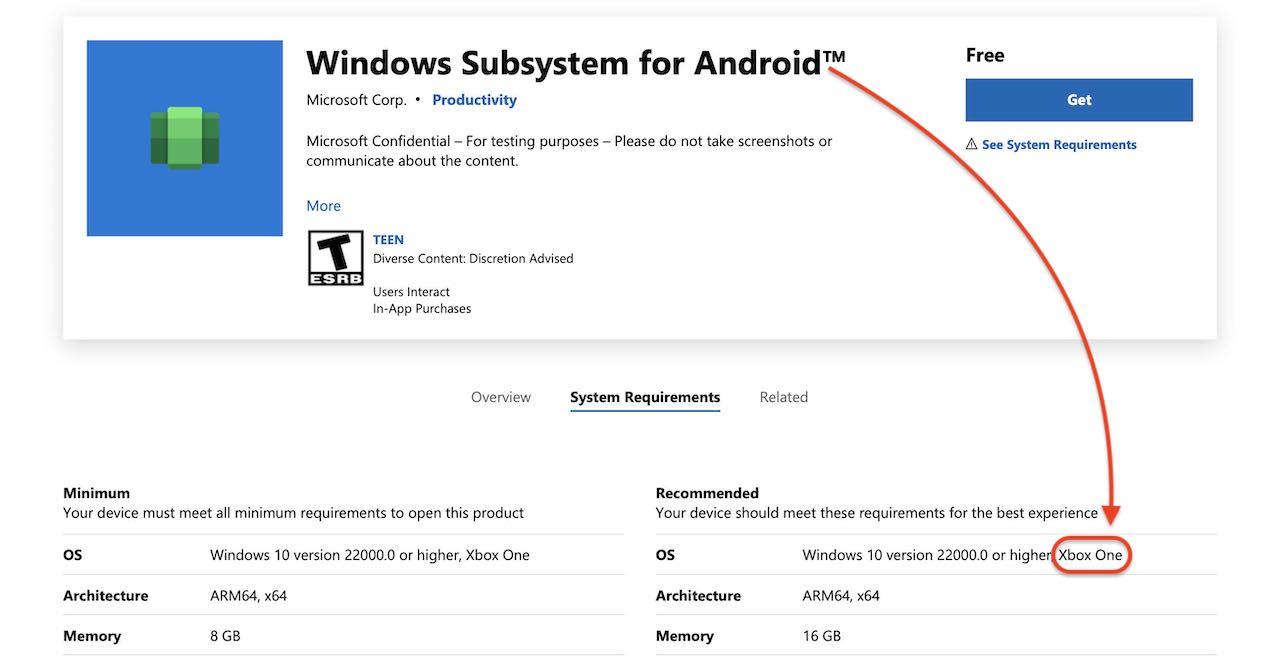 Підтримка Android-додатків з Windows 11 може з'явитися і на Xbox