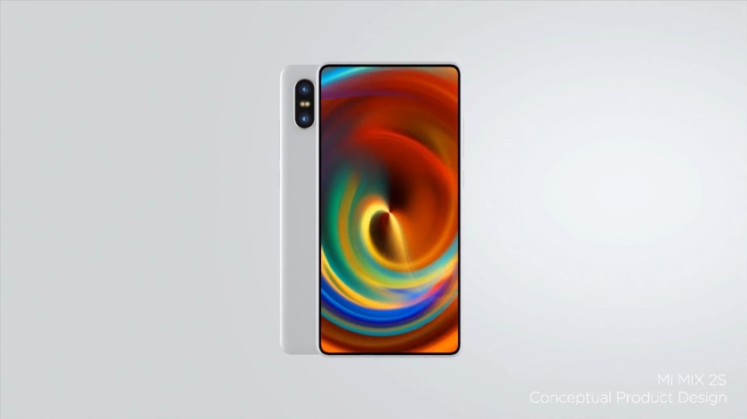The network has a picture of the rear panel Xiaomi Mi MIX 2S