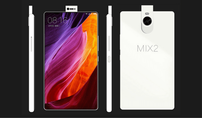 Xiaomi встроит в экран Mi MIX 2 сканер отпечатков пальцев