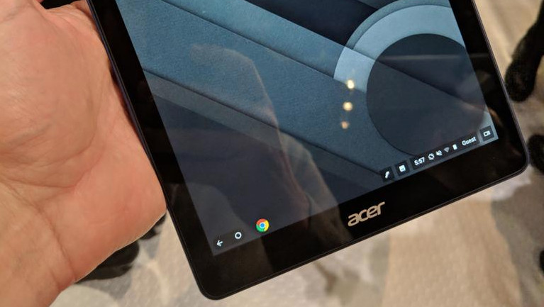 Acer showed the world's first tablet on Chrome OS