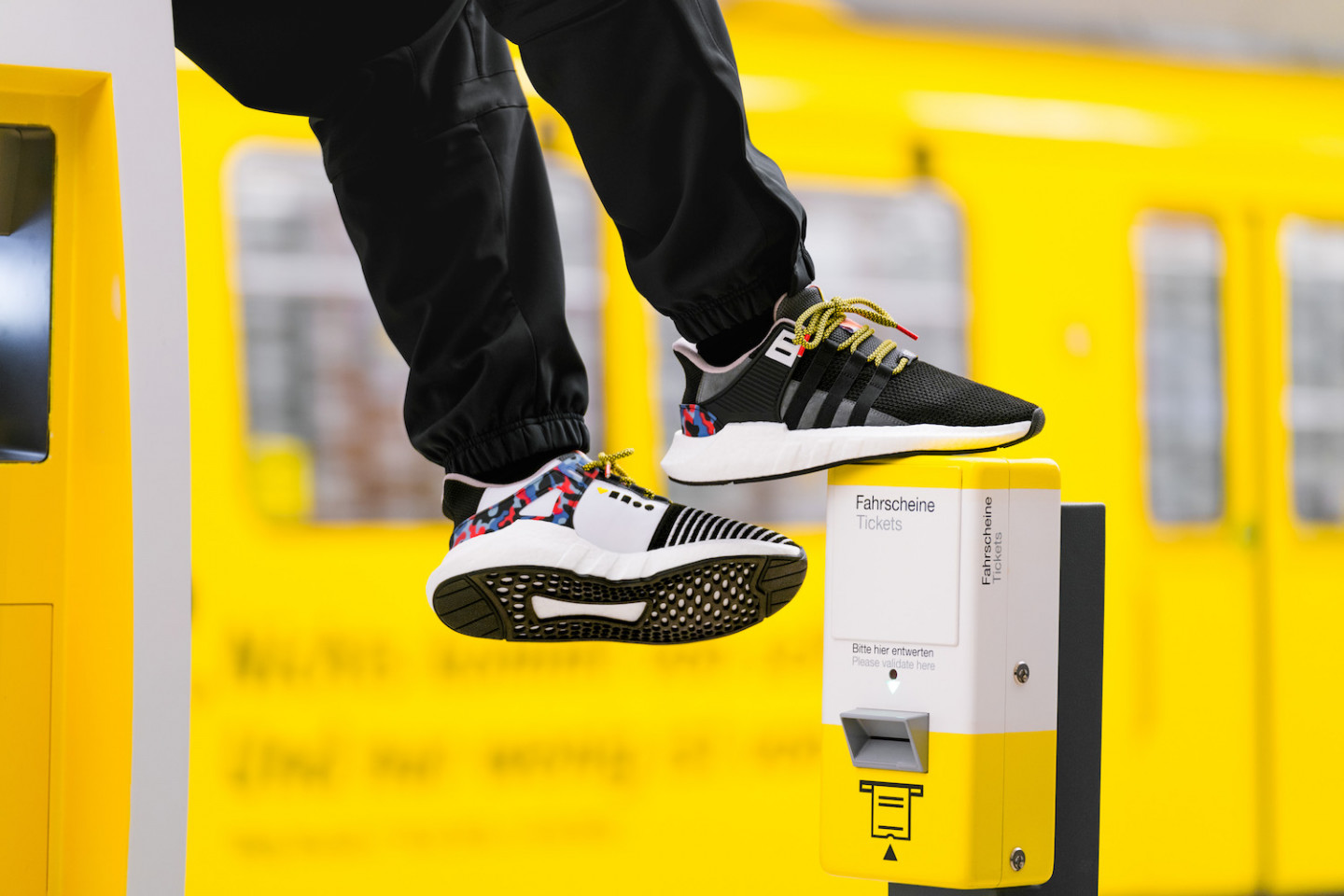 Adidas released smart sneakers with a sewn travel card in public transport
