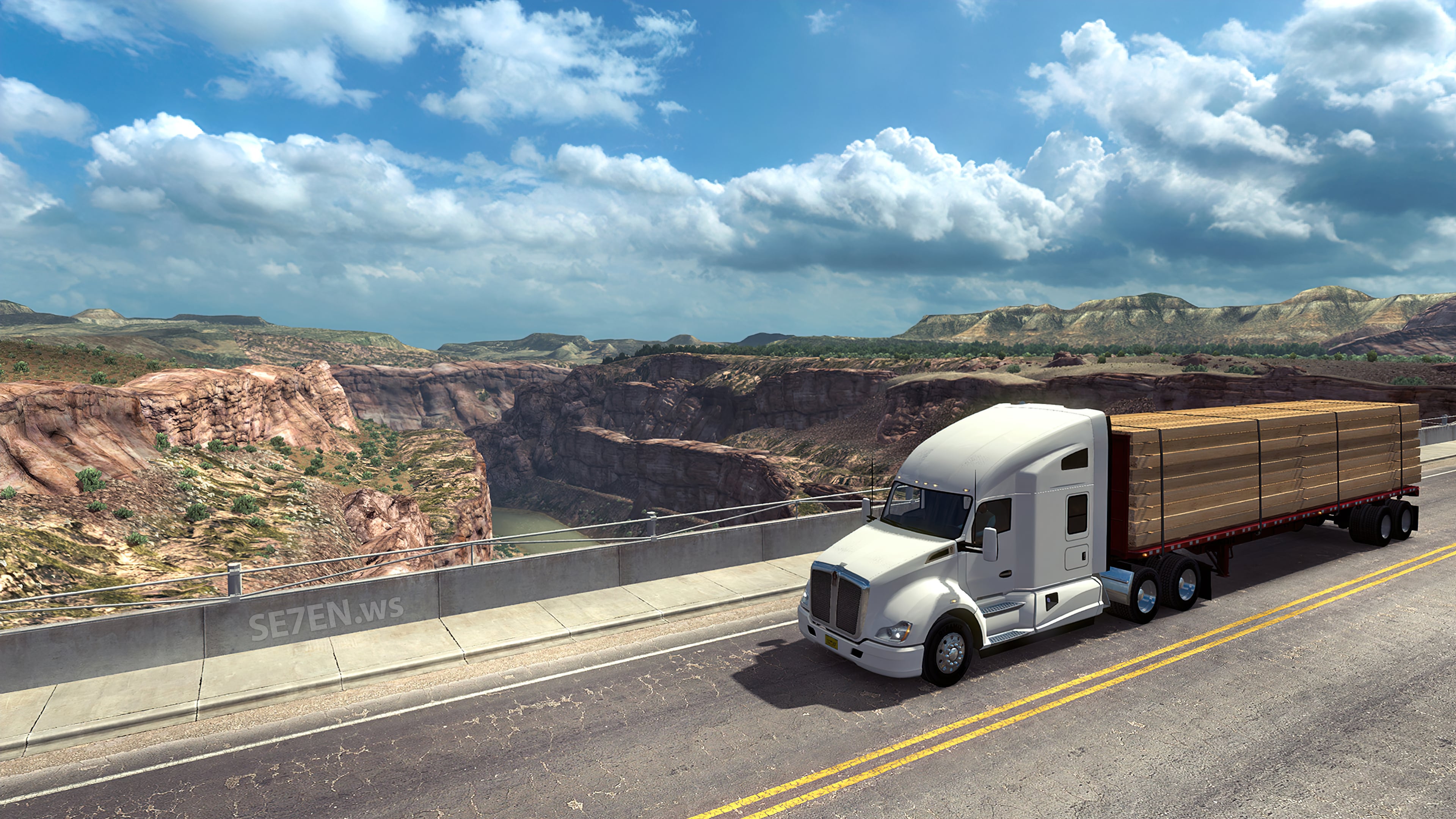 A half-hour drive through Montana with DLC for American Truck Simulator