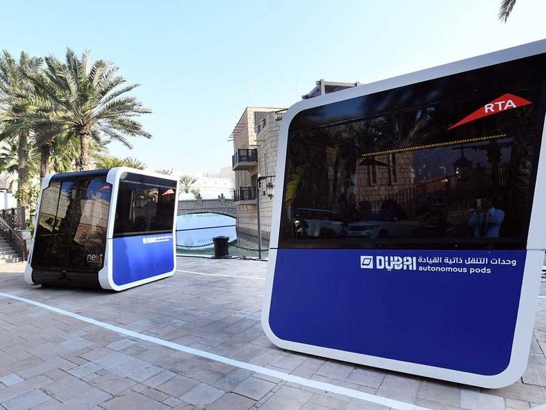 In Dubai, testing unmanned cabs instead of the usual public transport
