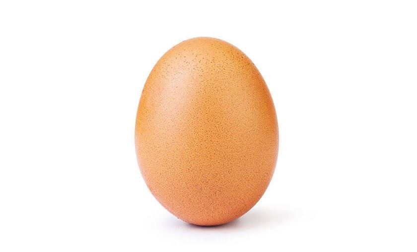 Куриное яйцо стало самым популярным постом в Instagram