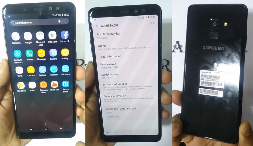 Смартфон Samsung Galaxy A8+ (2018) выйдет в трех версиях