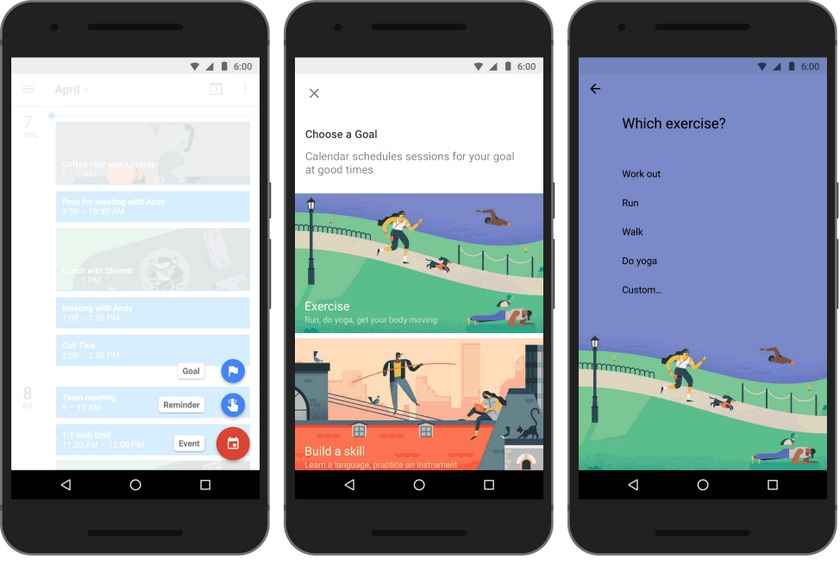 Google Calendar поможет выделить время на пробежку