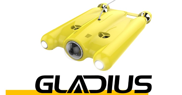 Подводный дрон Gladius снимает в 4K на глубине до 100 метров