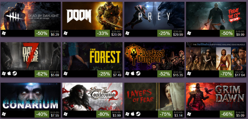 Распродажи Steam и GOG.com на Хэллоуин: цены падают от страха