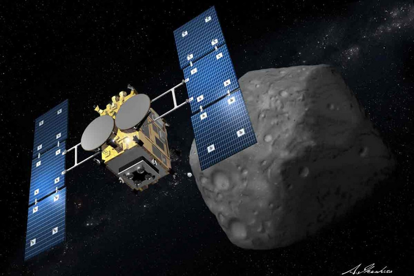 Японские роботы-прыгуны передали первые снимки с поверхности астероида