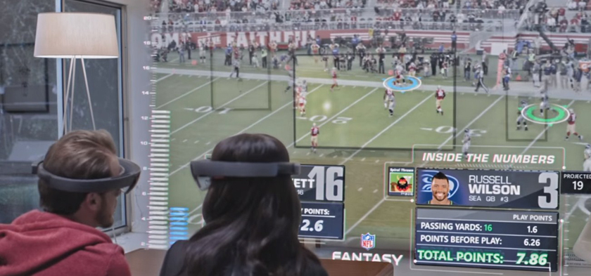 Каким будет просмотр футбола с шлемом HoloLens (видео)