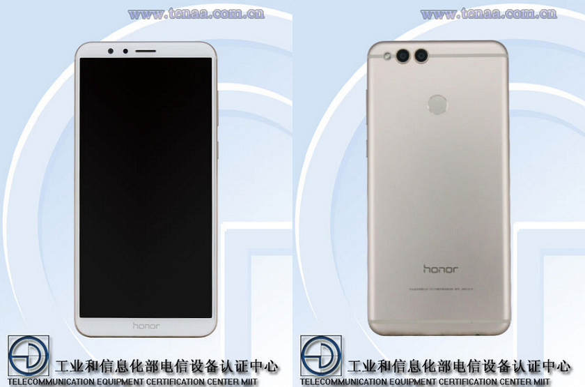 TENAA раскрыл характеристики смартфона Huawei Honor 7X 