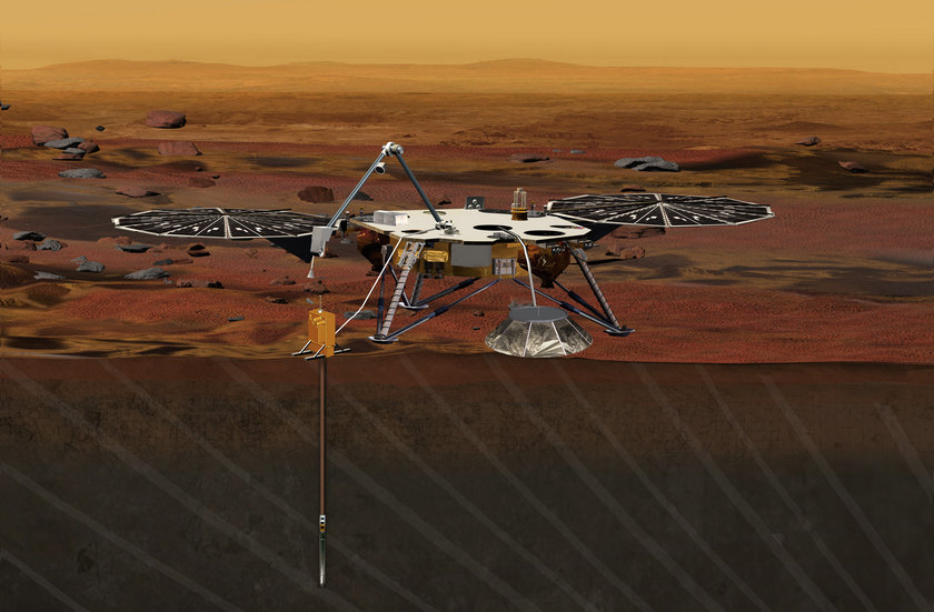 Зонд InSight высадился на Марс и прислал первые фотографии