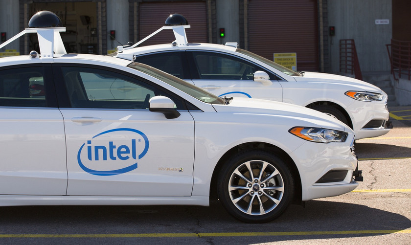 Intel скоро начнет тесты 25 беспилотных автомобилей