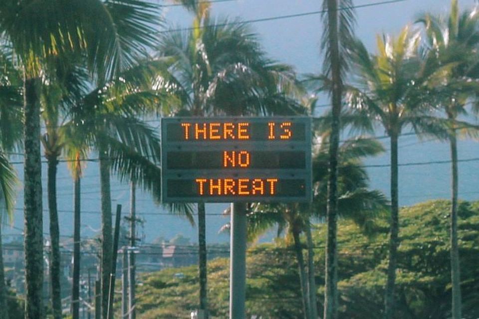 In Hawaii, 40 minutes were preparing for the end of the world because of a false report of a missile attack