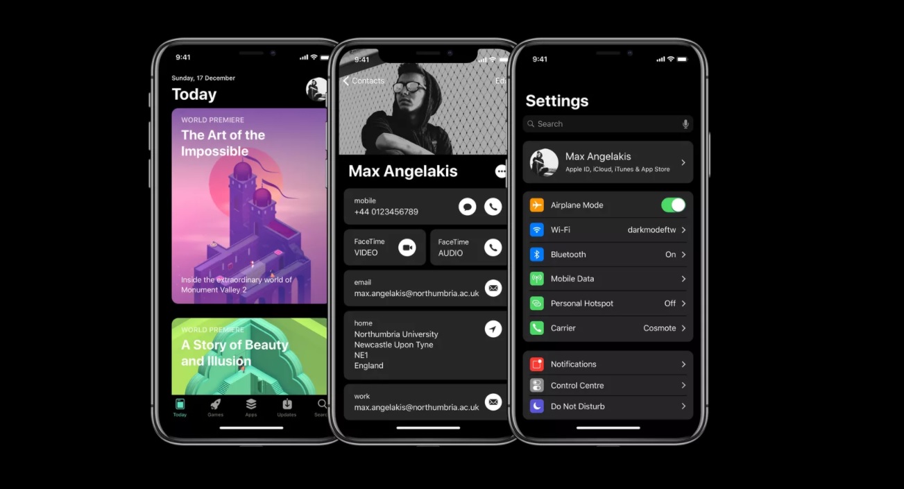 Designers presented the concept of "ideal" iOS 12