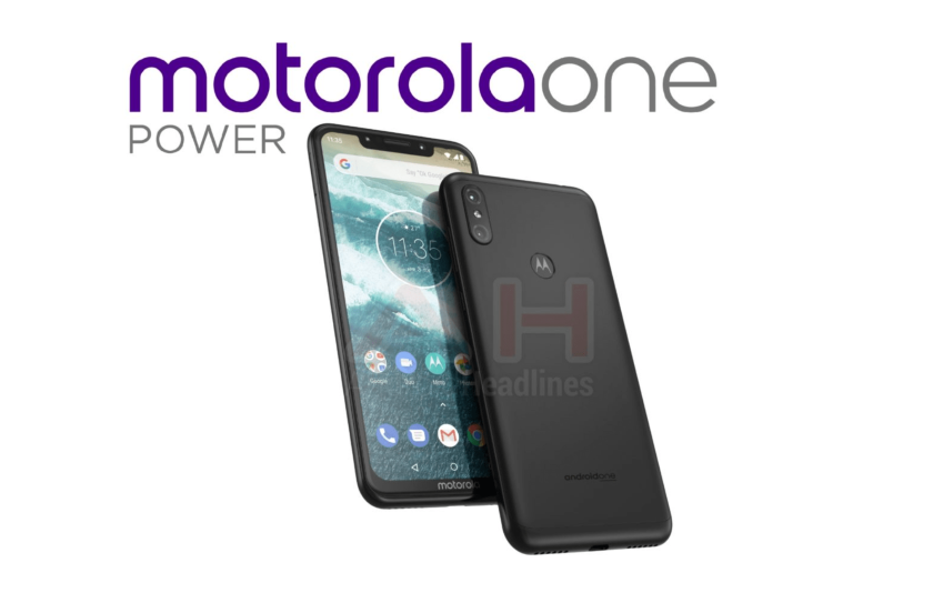 В сети появились новые рендеры и список характеристик смартфона Motorola One Power
