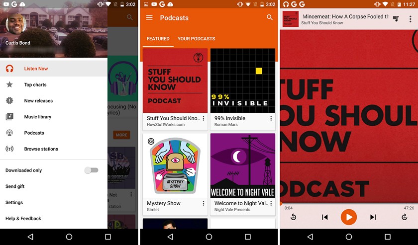 В Google Play Music появились подкасты