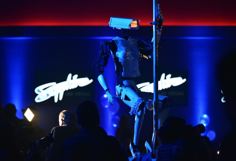At the exhibition CES brought robot strippers