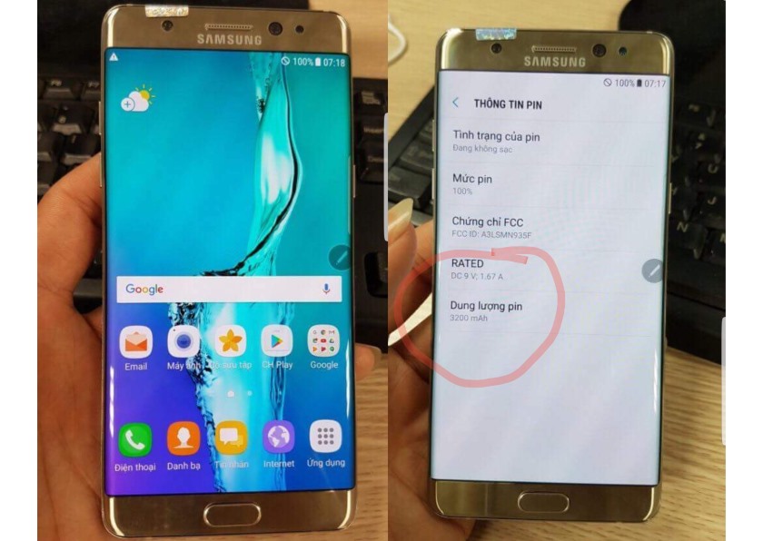 Восстановленный Samsung Galaxy Note 7R на реальных фото