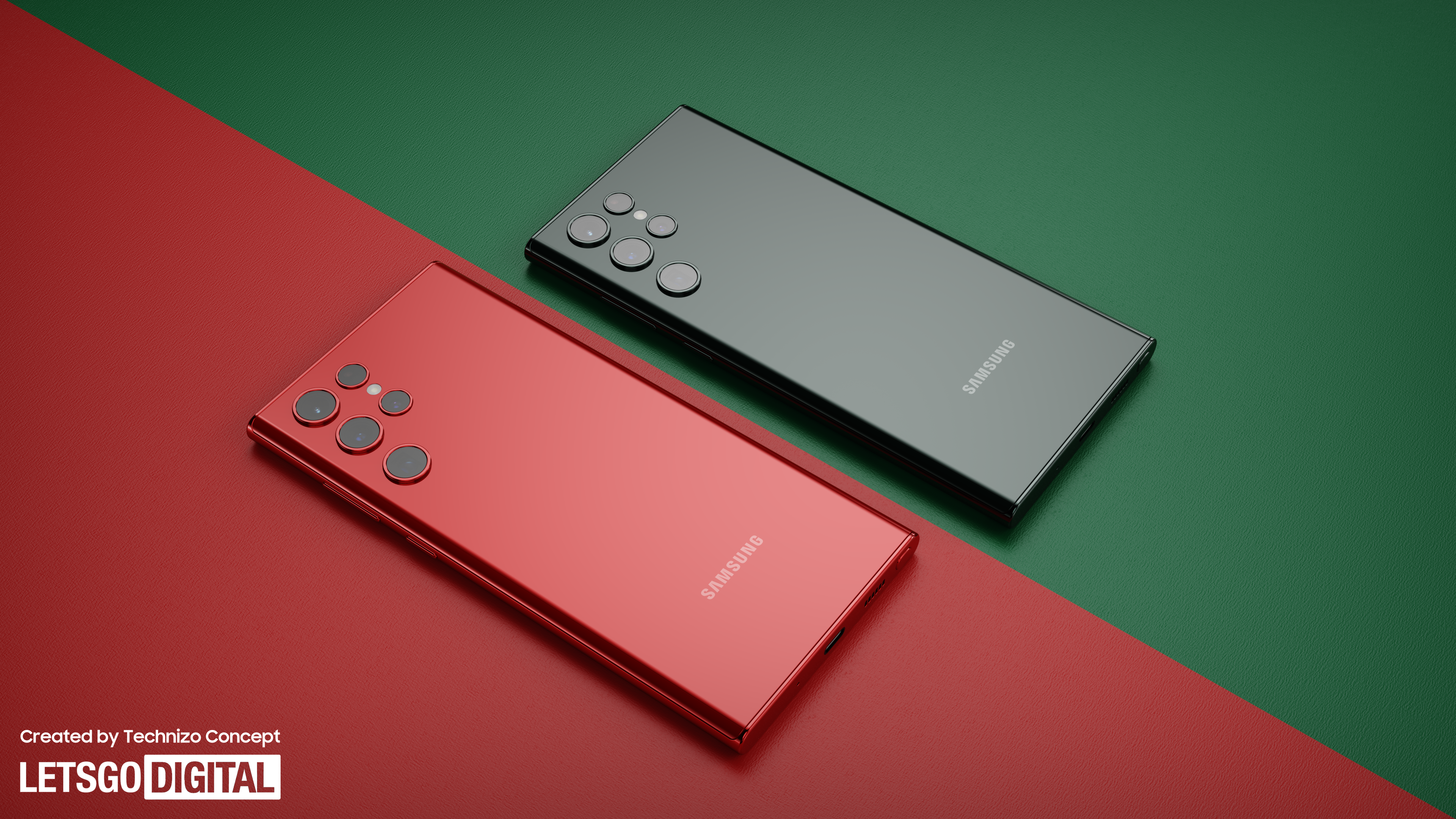 Ancora meglio del verde: il Samsung Galaxy S22 Ultra è stato reso in rosso ed è semplicemente wow!