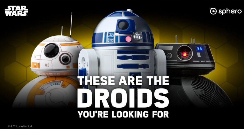 Дроиды Sphero R2-D2 и злой BB-9E из новых «Звездных Войн»
