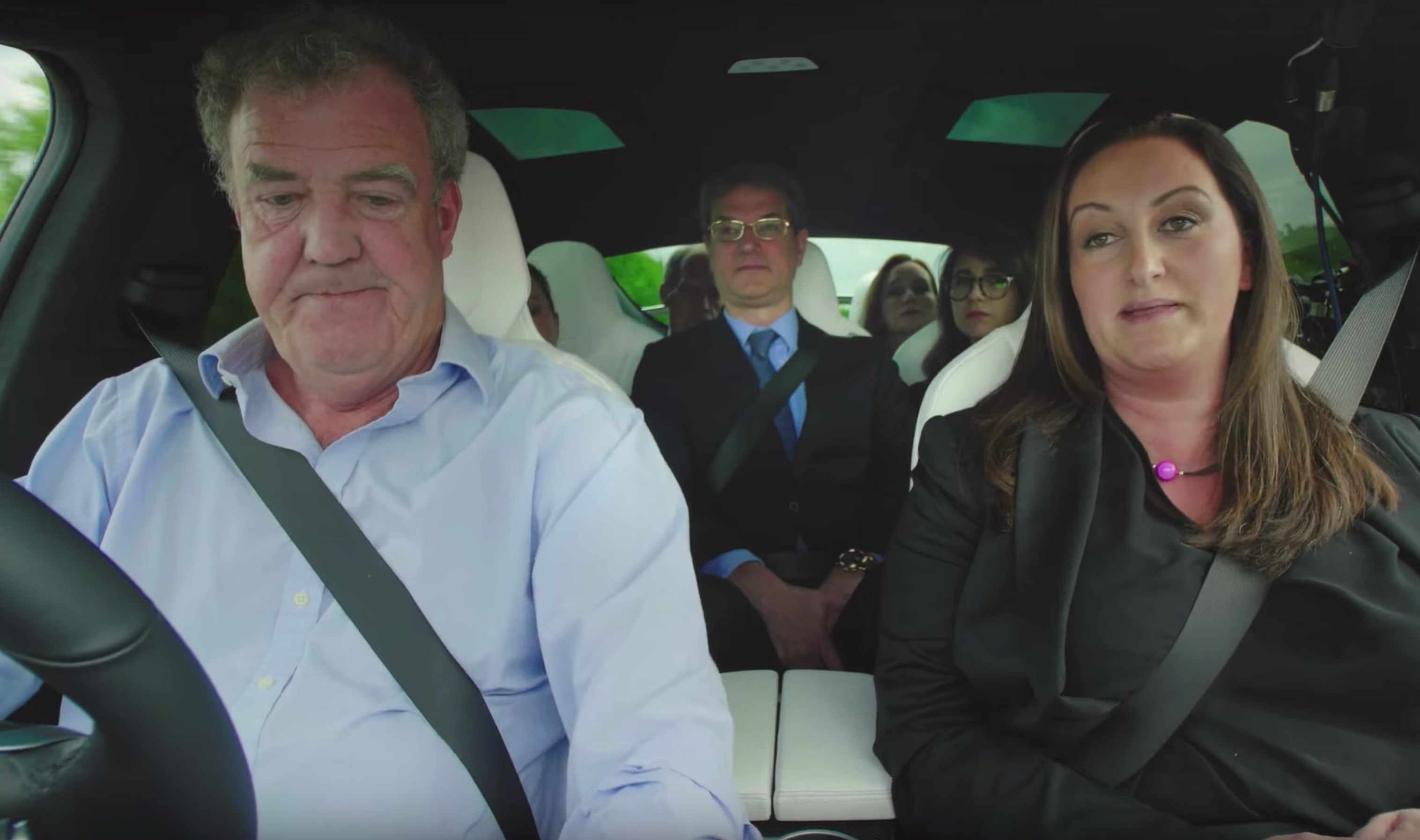 Video: Jeremy Clarkson of Top Gear tests Tesla X in the presence of 6 serious lawyers