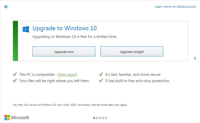 Microsoft скоро перестанет напоминать о Windows 10