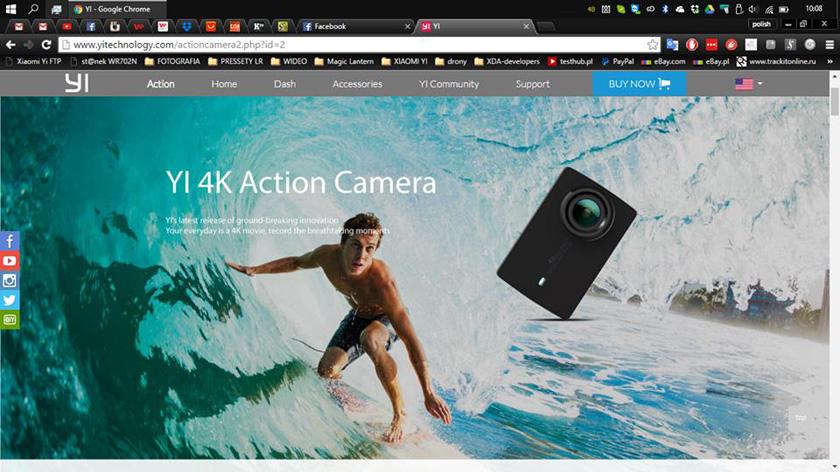 Технические характеристики обновленной экшн-камеры Xiaomi Yi 4K Action Camera
