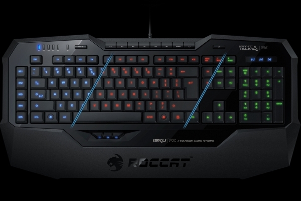 Гирлянда для ПК или клавиатура Roccat Isku FX с разноцветной подсветкой