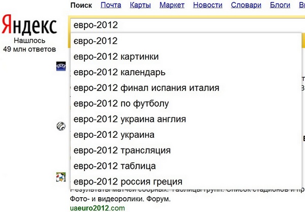 Самые популярные запросы украинцев в 2012 году по версии «Яндекс»
