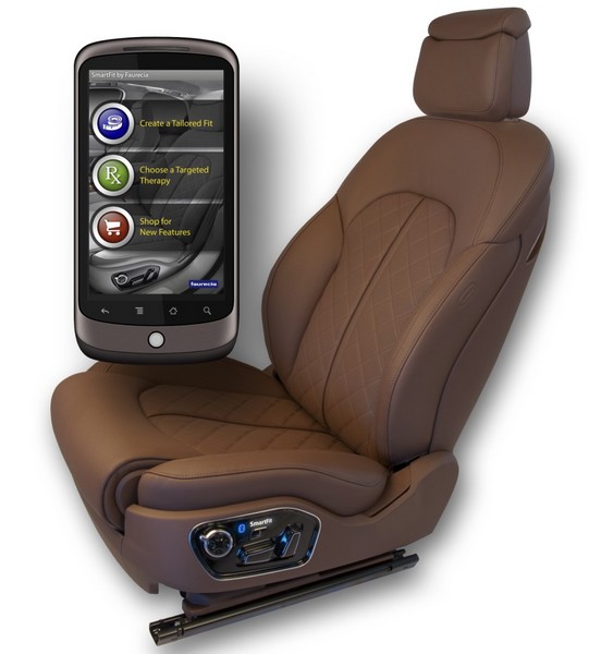Будущее автомобильных сидений: регулировка с помощью смартфона (видео)