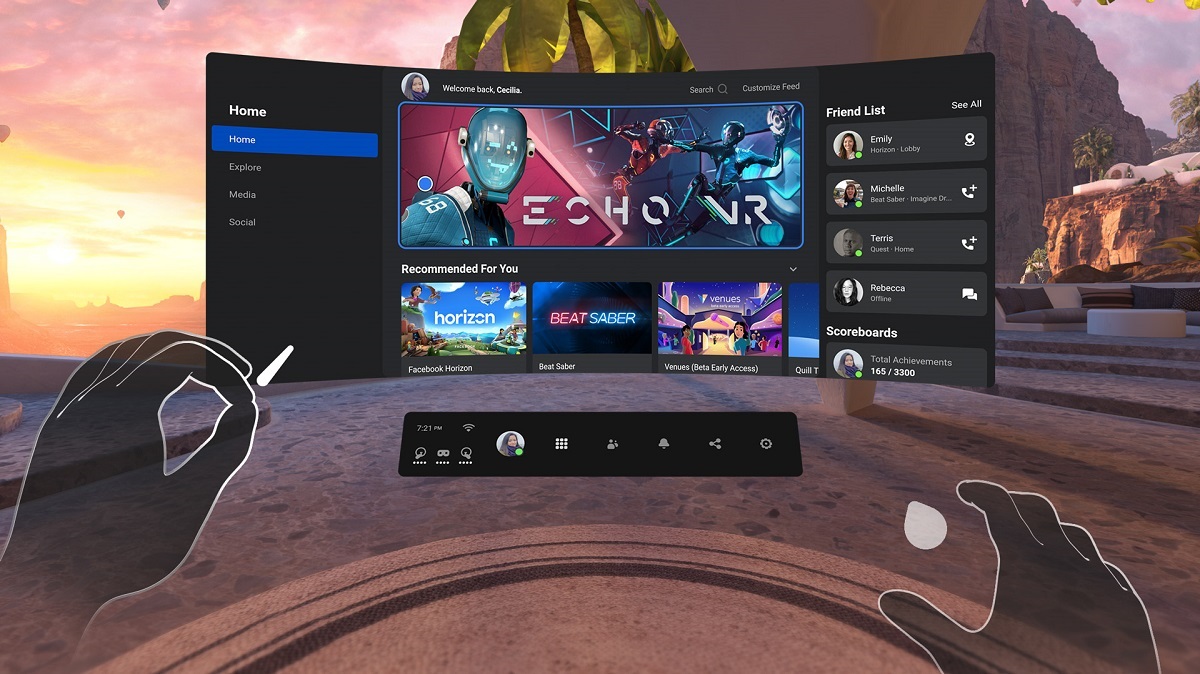 Una versión beta del servicio Xbox Cloud Gaming ya está disponible en los auriculares Meta Quest 2, 3 y Pro