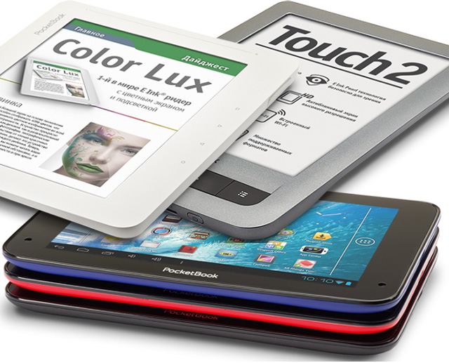 PocketBook Color Lux, Touch 2 и SurfPad 2: цвет, подсветка и Android (обновлено)