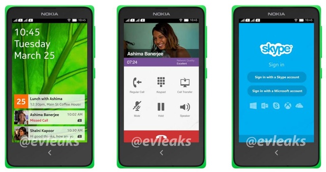 Скриншот интерфейса Nokia на Android (слухи)