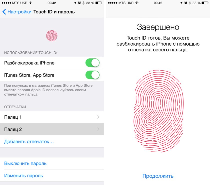 Первое знакомство с iPhone: датчик отпечатков пальцев TouchID