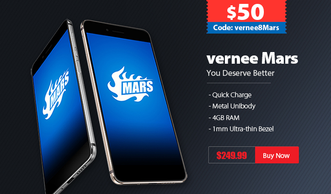 Не боится iPhone 7: предзаказ Vernee Mars со скидкой $50