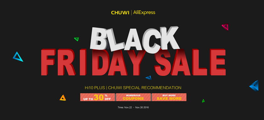 Черная пятница от Chuwi: скидки на планшеты до 30%