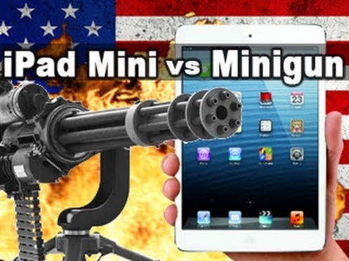 Разрушать не строить: миниган против iPad mini