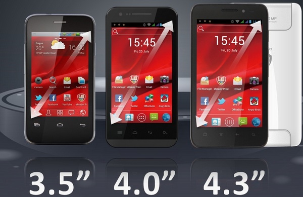 Prestigio дебютирует на рынке смартфонов с пятью «двухсимниками»