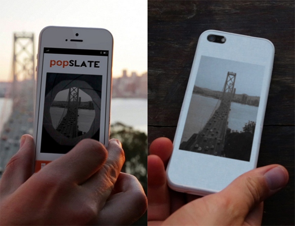 Popslate: проект чехла с E-Ink-экраном для iPhone 5