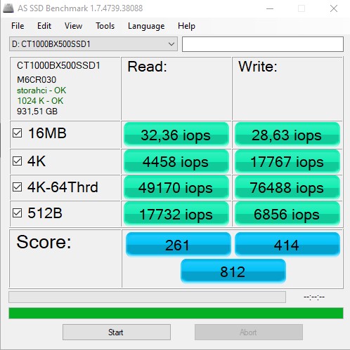 Обзор Crucial BX500 1 ТБ: бюджетный SSD как хранилище вместо HDD-24