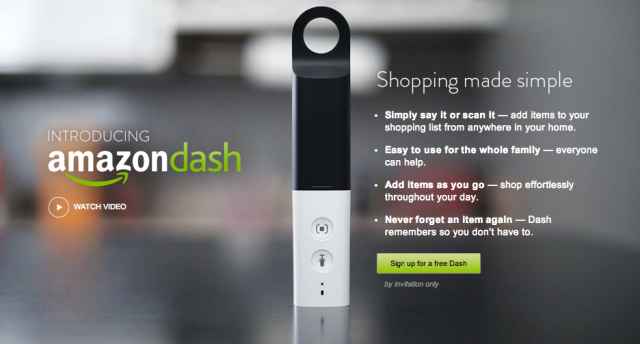 Amazon Dash: пульт ДУ для заказа продуктов