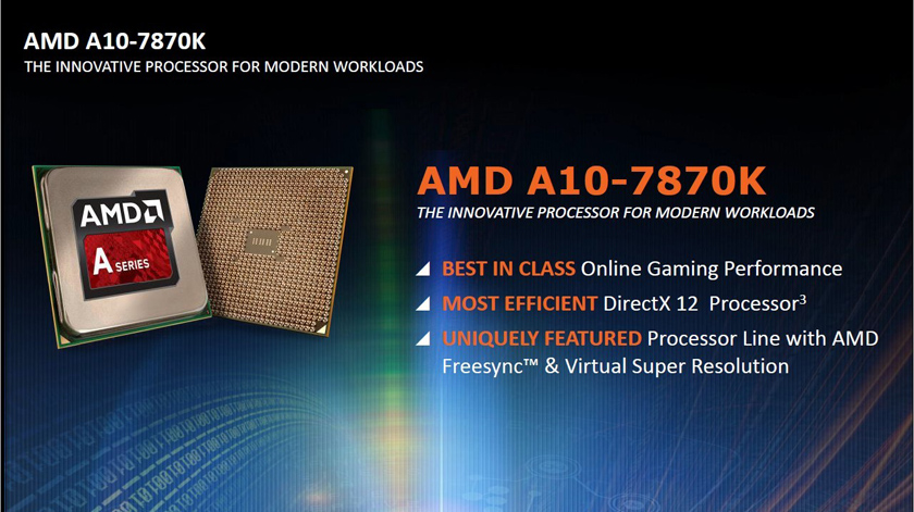 Флагманский гибридный процессор AMD A10-7870K с разблокированным множителем