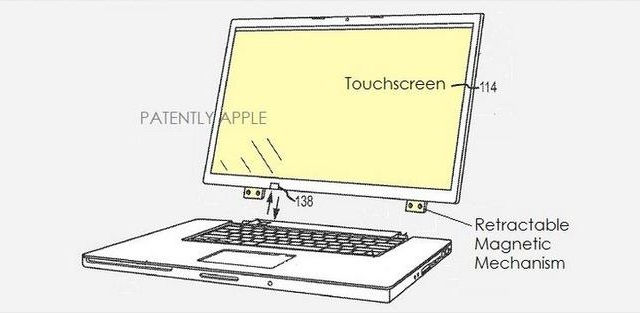 Apple патентует гибридный ноутбук с беспроводной зарядкой и передачей изображения